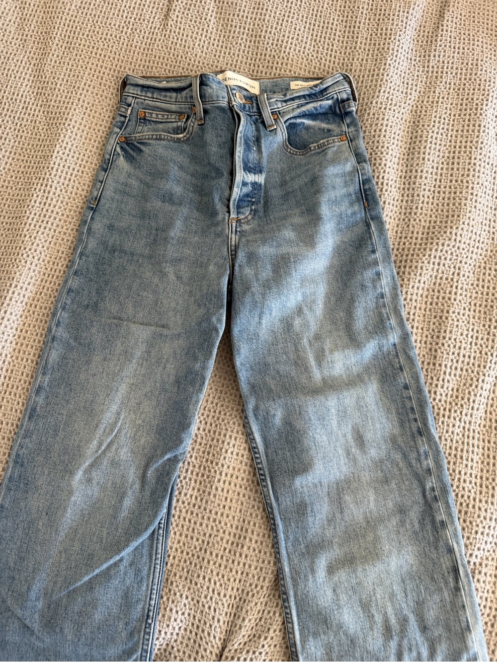 Denim Forum Straight Leg Jeans